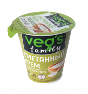 Крем со вкусом сметаны кокосовый "VEG`S Family", 0,32 кг