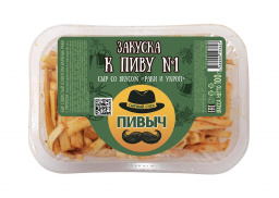 Сыр Хворост  со вкусом вареные раки с укропом "ПИВЫЧ" 45%, 0,1 кг