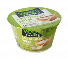 Крем со вкусом сметаны кокосовый "VEG`S Family", 0,17 кг